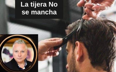 La tijera NO SE MANCHA