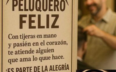 “La felicidad” de trabajar como peluquero
