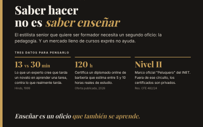 Mas maestros peluqueros que alumnos